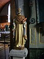 Église Notre-Dame-du-Lys : statue de saint Lubin.