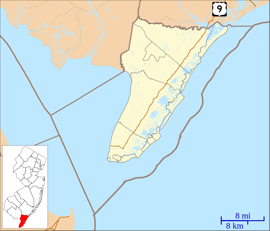 When sources are wrong is located in Cape May County, New Jersey