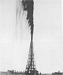 Lucas gusher at the Spindletop oil field