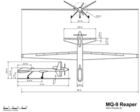 vue en plan de l’avion