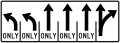 R3-H8fc Lane Use Control Sign (L-L-T-T-T-TR)