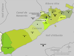 Municipios da Costera