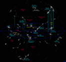 Map of filaments and voids