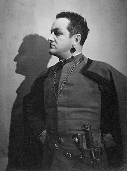 Otto Landahl i Othello på Helsingborgs stadsteater 1934.