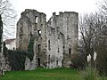 Les ruines du château Barrière, côté ouest.