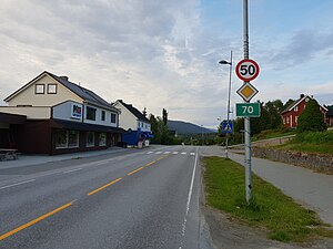 Riksväg 70 i Tingvollvågen.