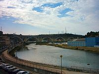 Viaduc de l'A1 sur la Trancão à proximité de Sacavém.