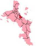 Location within Mahé Island, Seychelles