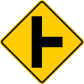 P-2-3 Side road on the right (left if reversed)