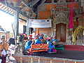 竹のガムランによる演奏、バリ島