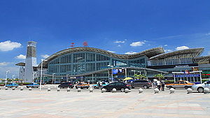 The old terminal of Shangrao railway station, which is abandoned now.