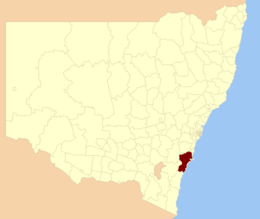 Città di Shoalhaven – Mappa