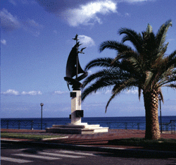 Monument to the Seaman in Siderno.