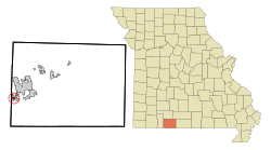 Location of Table Rock, Missouri