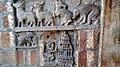 Sculptures in temple gopura entrance