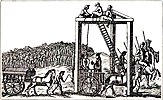 Tyburn gallows, 1680
