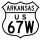 U.S. Highway 67W marker
