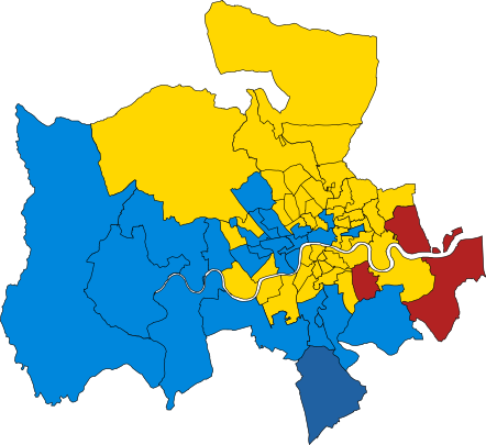 Results of London (and Croydon) and the seven W. and N. divisions, seats, of administrative Middlesex
