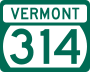 Route 314 marker