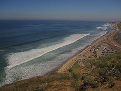 View of Torrey Pines Road from Torrey Pines State Natural Reserve