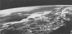 Viking 12 infrared photo of the Earth taken 4 February 1955