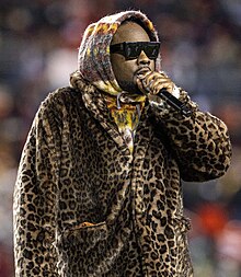 Wale performing at FedExField in 2021