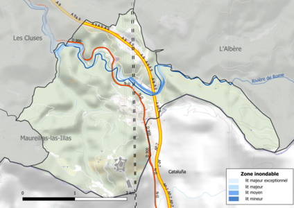 Carte des zones inondables.