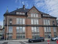 Aarhus Cathedral School, black-roofed brick building.