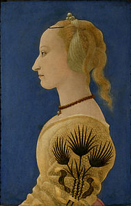 Alesso Baldovinetti, Portrait of a Lady in Yellow, c. 1465, National Gallery, London