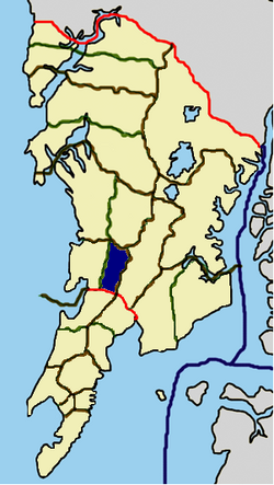 Mappa dei quartieri di Bombay