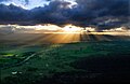 Crepuscular Ray sunset - Telstra Tower, Canberra