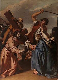 Christ with the Cross on his back, encountering Veronica, Antonio Arias Fernández