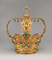 Crown of the Andes, ca. 1660-1770, made for a larger than life-size statue of the Virgin Mary in the Cathedral of Popayán, Colombia. Now is at the Metropolitan Museum of Art[8]