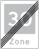 E53: End of zone with traffic calming