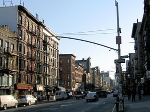 Second Avenue and 6th Street, facing south, photographed in 2005