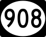 Highway 908 marker