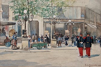 La Place du Théâtre Français à Paris (1882).