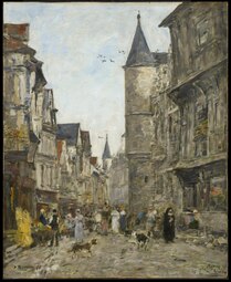 Rue Saint-Romain, Rouen. Williamstown, Clark Art Institute.