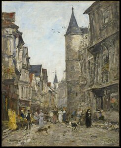 Rue Saint-Romain, Rouen. Williamstown, Clark Art Institute.