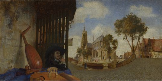 Carel Fabritius, Vue de Delft (1652, National Gallery, Londres).