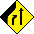 W 091L Lane Loss (Two to One Lane) - Left