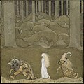 One summer's evening they went with Bianca Maria deep into the forest. by John Bauer