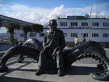 Estatua de Xulio Verne en Vigo. Vexa o artigo Historia da ficción científica.