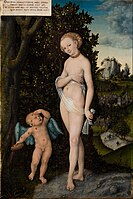 Lucas Cranach the Elder – Venus with Cupid Stealing Honey
