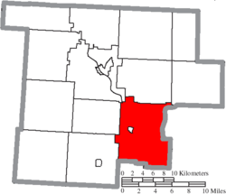 Location of Windsor Township in Morgan County