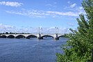 Hampden County Memorial Bridge overlooking the Connecticut River