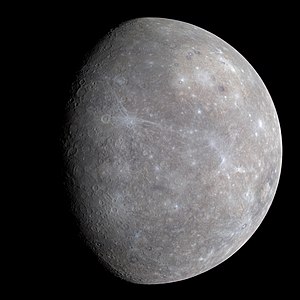 Unseen side of Mercury at Discovery and exploration of the Solar System, by NASA (edited by John O'Neill)