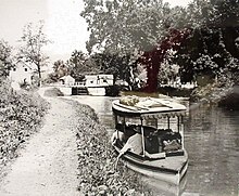 picture of a boat on a canal