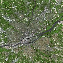 Satellite image of Nantes