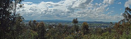 Photo panoramique de Wagga Wagga, depuis Willians Hill.